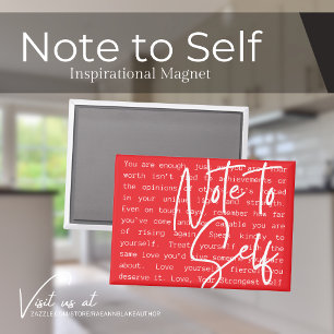 "Note to Self" Inspirational Magnet