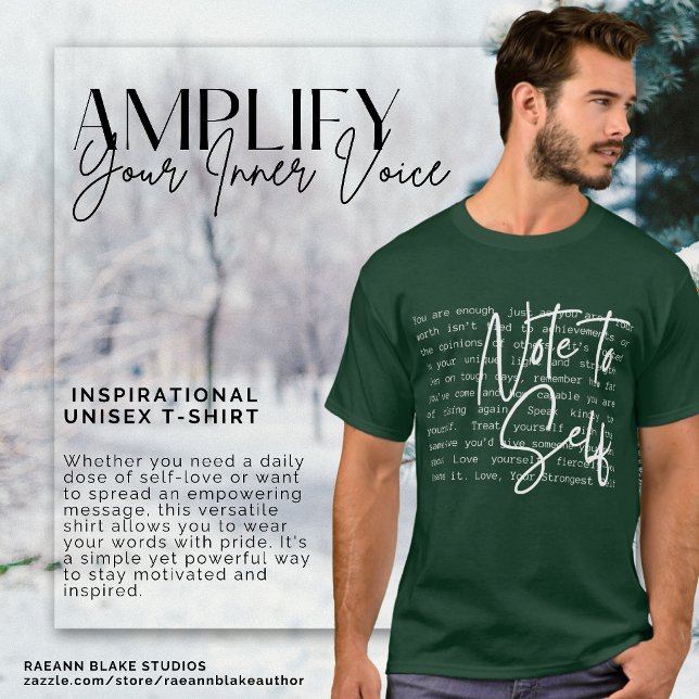 "Note to Self" Inspirational Unisex T-Shirt (Creator Uploaded)