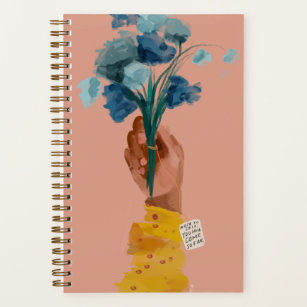Note to self Quote - African American Black Art Notebook