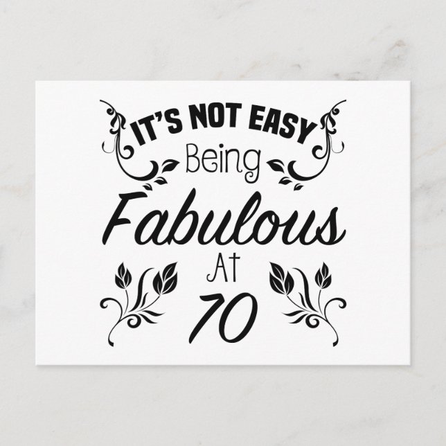 NotEasy70a Postcard (Front)