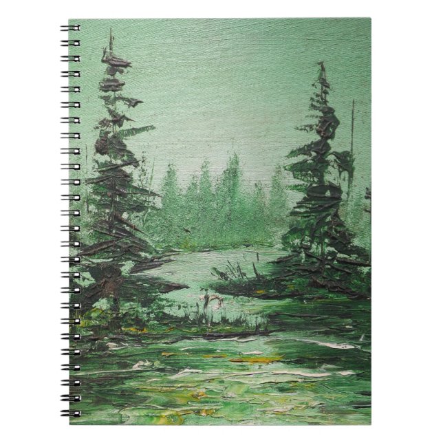 Notebook Ann Hayes Painting Green Forest (Front)