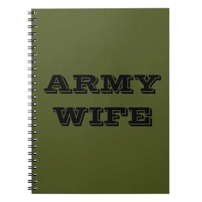 Notebook Army Wife (Front)
