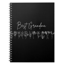 Notebook - Best Grandma Wildflowers Journal 