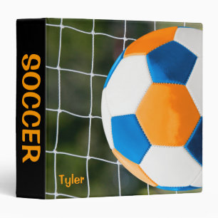 Notebook Blue and Orange with Net 3 Ring Binder