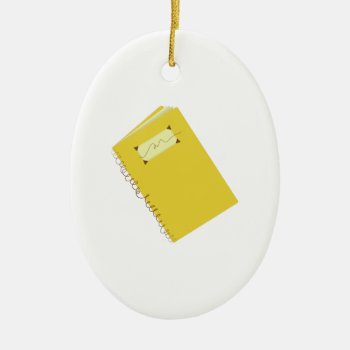 Notebook Ceramic Ornament by Windmilldesigns at Zazzle