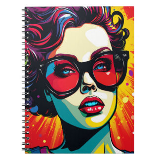 Notebook Comic Pop Art Girl
