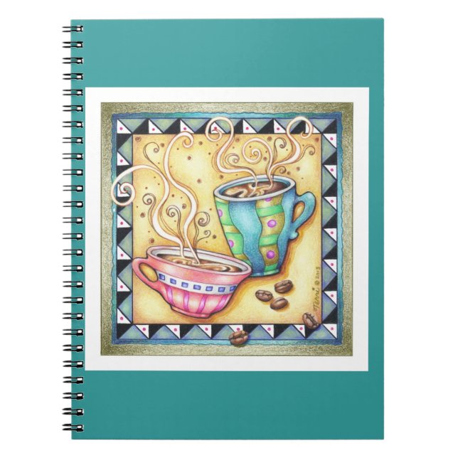 NOTEBOOK - COOL BEANS! COFFEE ART (Front)