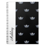 Notebook-crown &amp; Custom Name Notebook at Zazzle