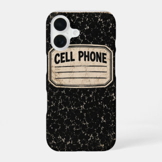 notebook design for cell phone iPhone 16 case