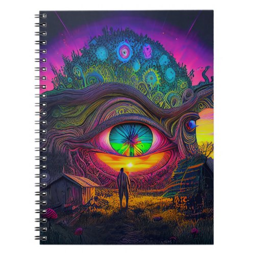 Notebook design magic abstract psychedelic