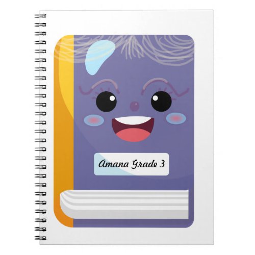 Notebook for Grade 3 Child Funny Face