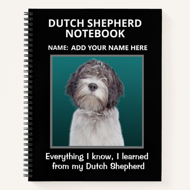 Notebook for Lovers of Dutch Shepherd (Front)