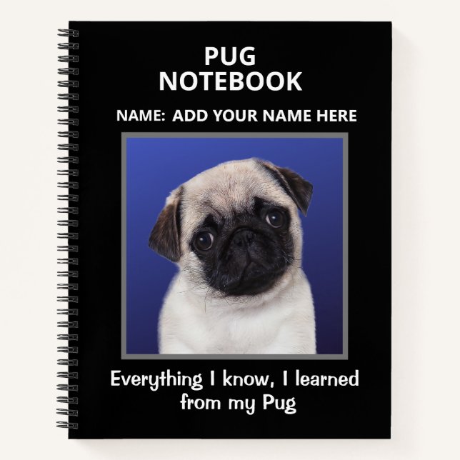 Notebook for Lovers of Pug (Front)
