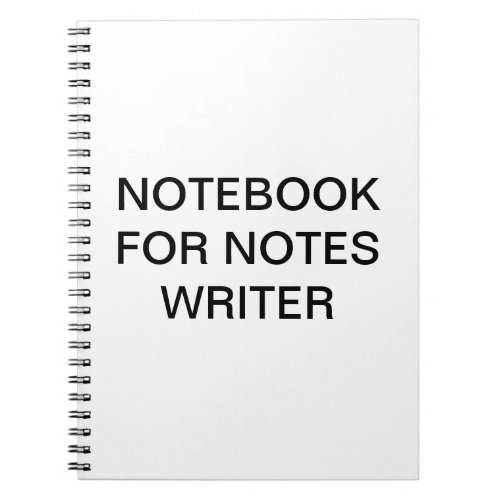 Notebook for notes