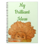 Notebook for your Brilliant Ideas Girl Reading