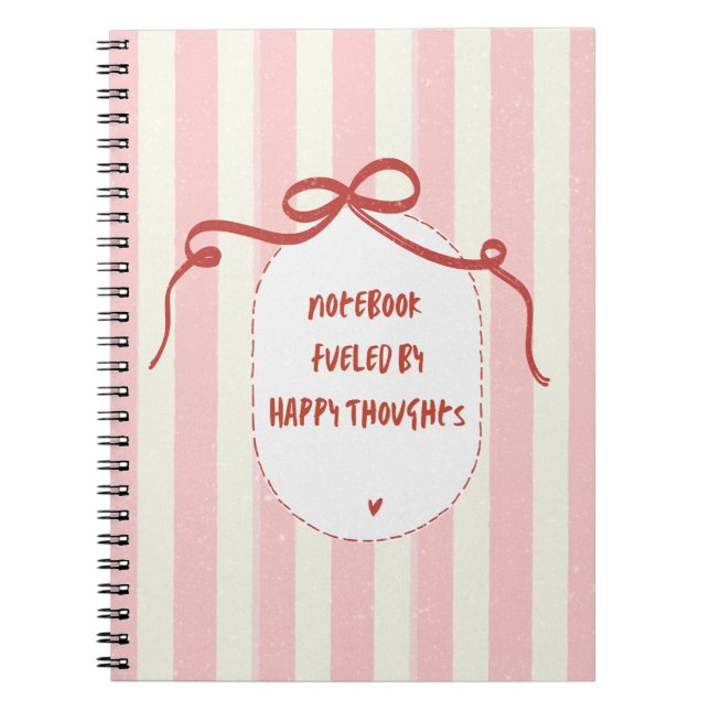 Notebook fueled by happy thoughts | Journal (Front)