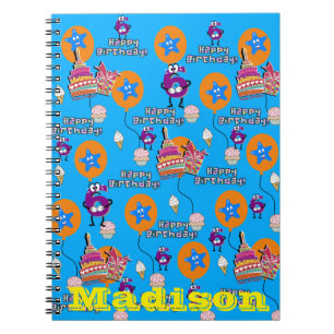 Notebook, Happy 6th Birthday Notes Blue Notebook