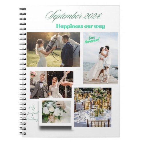 Notebook Happy Wedding Vision Board