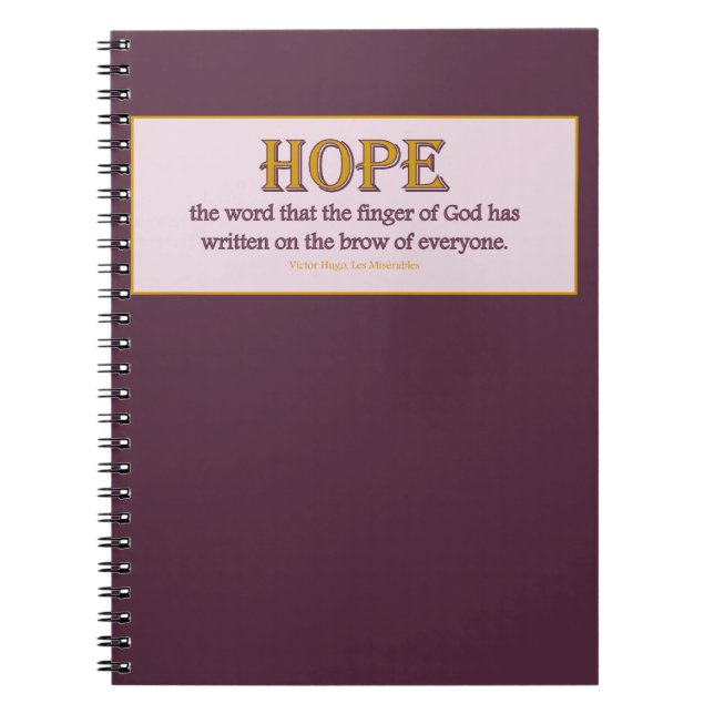 Notebook: Hope Notebook (Front)