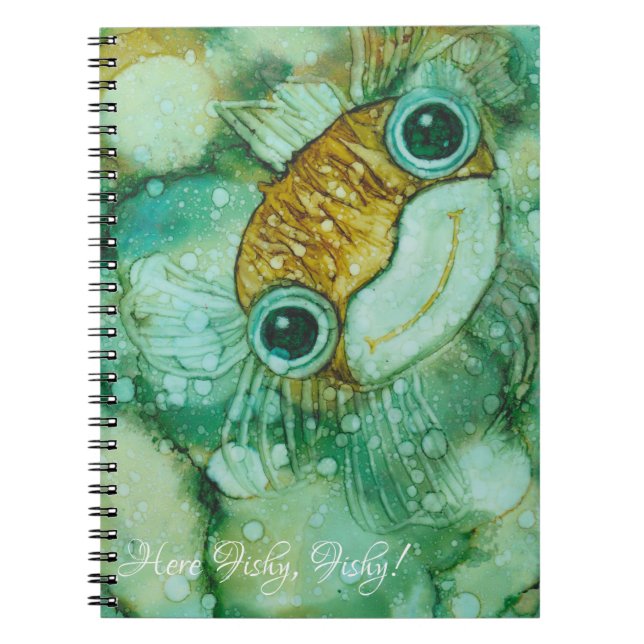 Notebook "Inkblot/Cute Fish  Personalize (Front)