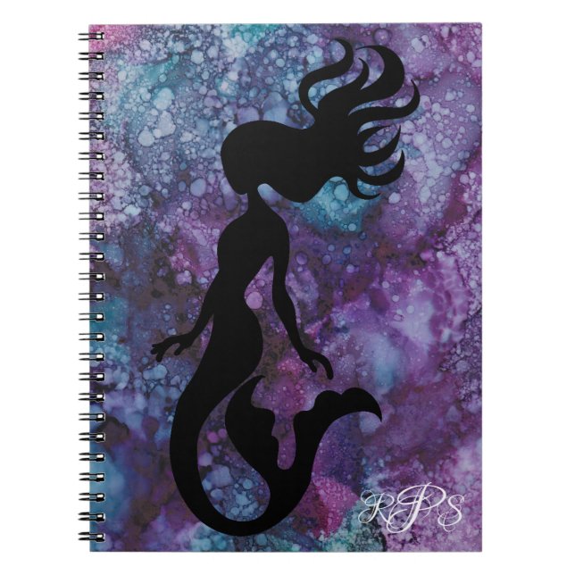 Notebook "Inkblots/Mermaid" Personalize (Front)