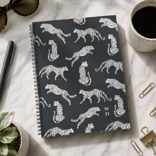 Notebook Journal Cheetah Pattern Spiral Book
