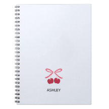 Notebook Journal | Sweet Cherry Bow Cute
