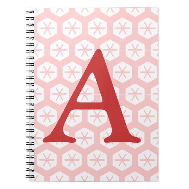 Notebook - Letter and Snowflakes (Front)