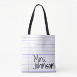 Notebook lined paper best teacher gift fashion tote bag Notebook lined paper best teacher gift fashion tote bag
