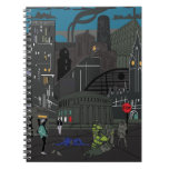 Notebook Manchester Edgy Skyline Illustration