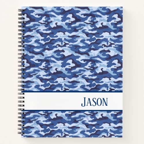 Notebook_Military Blue Camo Notebook