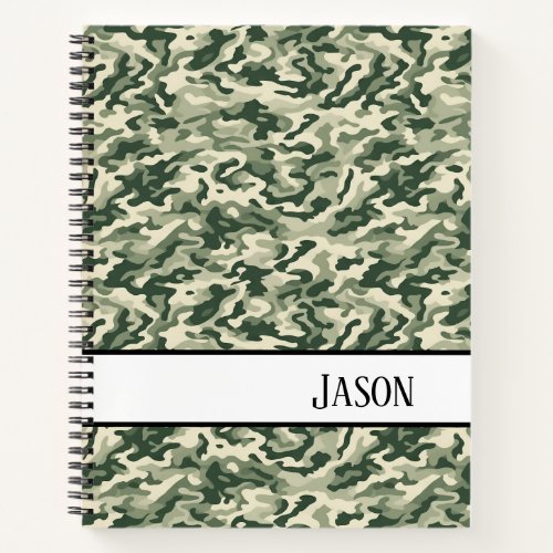 Notebook_Military Green Camo Notebook