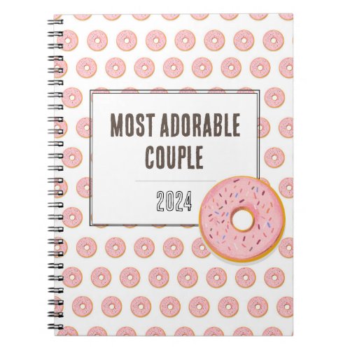Notebook Most adorable couple Donuts design