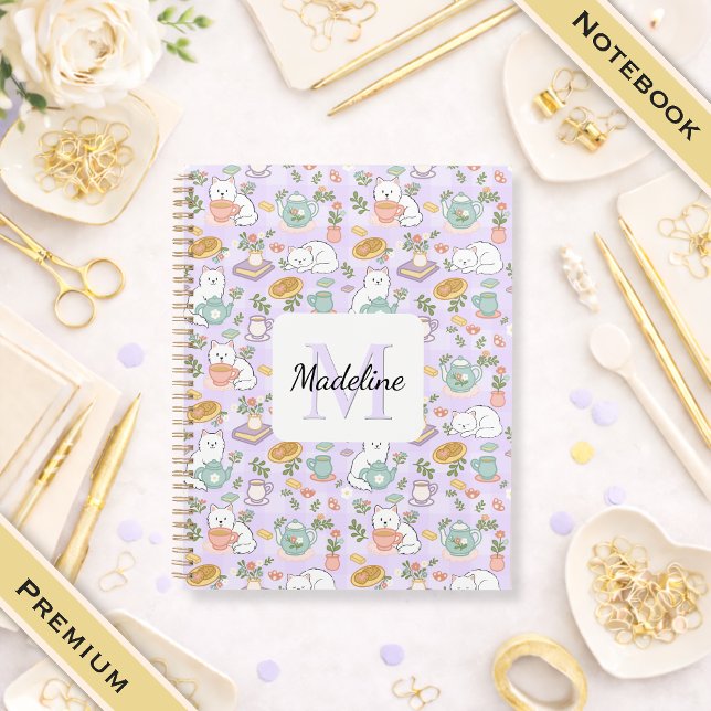 Notebook Name Tea Cats Bookish Pastel (Creator Uploaded)