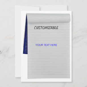 Notebook Notes - Blank Back