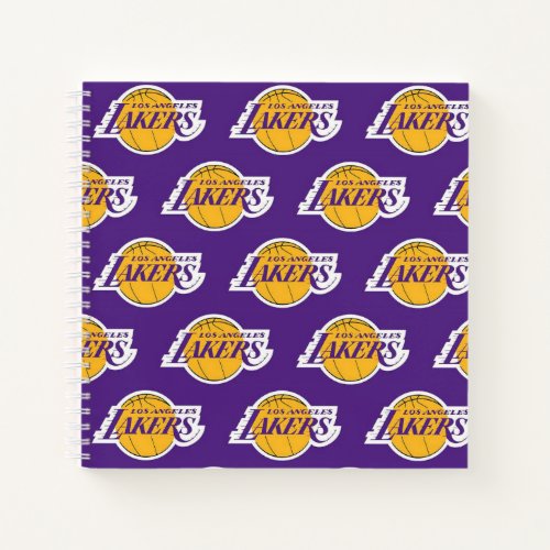 Notebook of angels lakers purple background