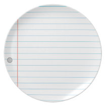 Notebook Paper Dinner Plate Notebook Paper Dinner Plate