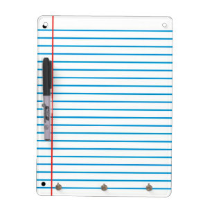 Notebook Paper Dry Erase Board