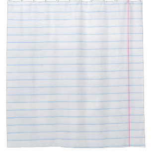 Notebook paper paper texture lines shower curtain
