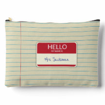 Notebook Paper Teacher Gift Pouch