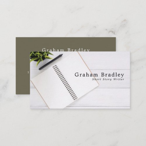 Notebook  Pen Writers Business Card