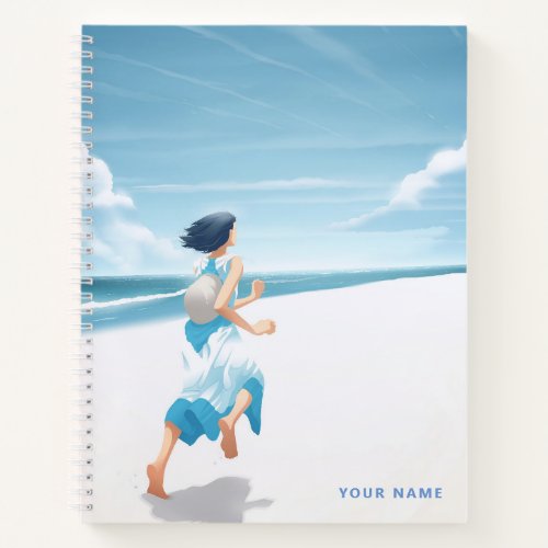 Notebook Personalised with Whimsical Japanese Art