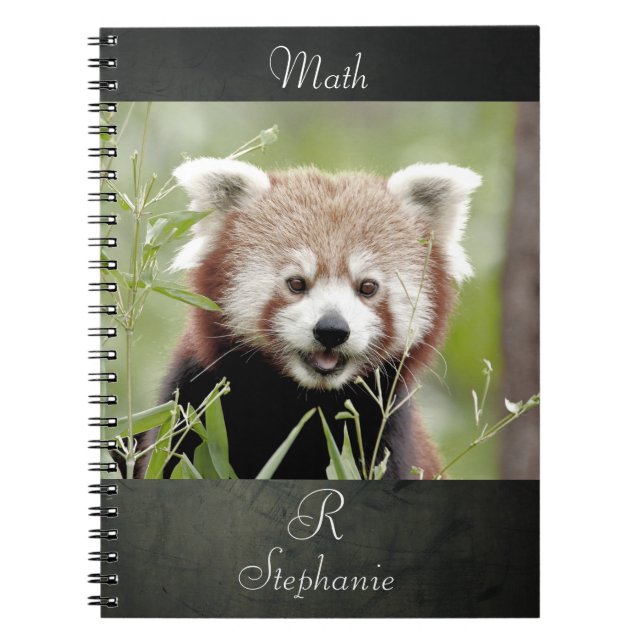 Notebook Photo red panda , animals 0443. notebook (Front)