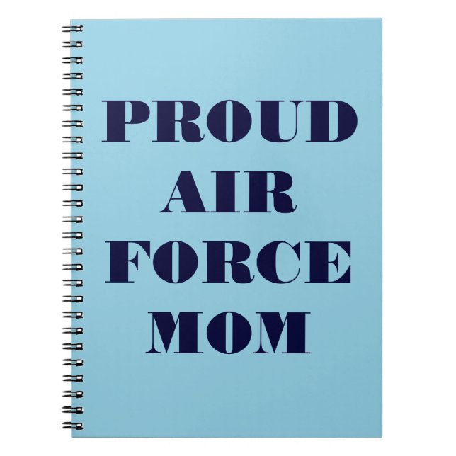 Notebook Proud Air Force Mom (Front)