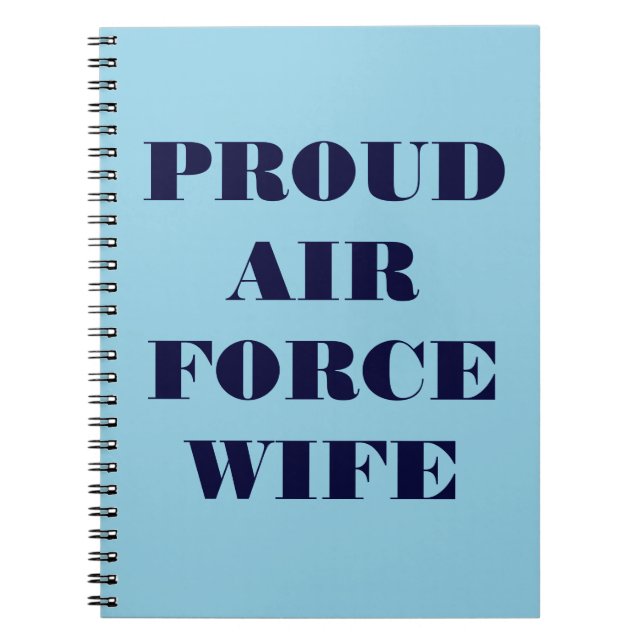 Notebook Proud Air Force Wife (Front)