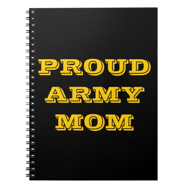 Notebook Proud Army Mom (Front)