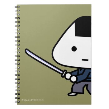 Notebook - Riceball Samurai - Gold by HIBARI at Zazzle