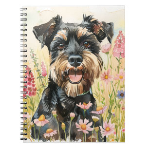 Notebook – Schnauzer Watercolor Journal for Dog Lo
