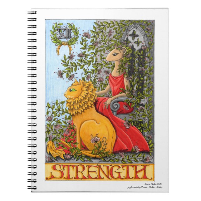 Notebook: Strength (Mouse Tarot) Notebook (Front)