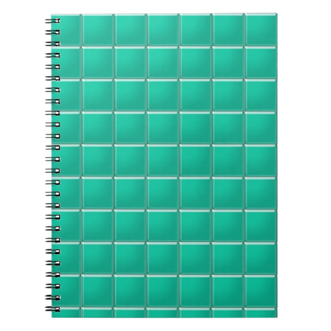 Notebook - Teal Mosaic (Front)